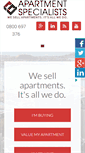 Mobile Screenshot of apartmentspecialists.co.nz